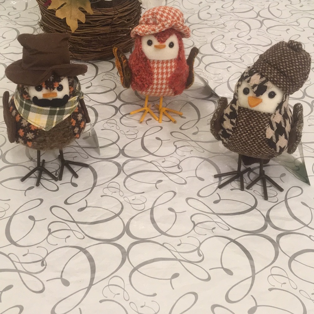 Bird Decor Set of 3 NWT
